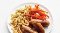 Chicken Sausage with Spaetzle Chicken Sausage with Spaetzle