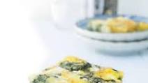 Baked frittata with spinach and feta Baked frittata with spinach and feta