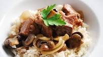 Beef tips in mushroom sauce Beef tips in mushroom sauce