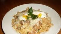 Spam-Bacon Carbonara with Mushrooms Spam-Bacon Carbonara with Mushrooms