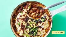 Skillet Beef Moussaka with Eggplant & Creamy Sauce Skillet Beef Moussaka with Eggplant & Creamy Sauce