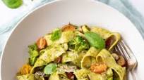 Pappardelle Pesto with Vegetables Pappardelle Pesto with Vegetables