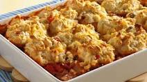 Biscuit-Topped Beef and Corn Casserole Biscuit-Topped Beef and Corn Casserole