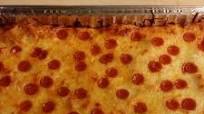 Baked pizza spaghetti Baked pizza spaghetti