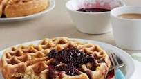 Buttermilk Corn Waffle with Berry Syrup Buttermilk Corn Waffle with Berry Syrup