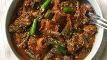 Bhindi Gosht Recipe - Okra with Lamb / Mutton Curry Bhindi Gosht Recipe - Okra with Lamb / Mutton Curry