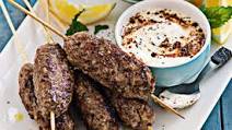 Pork koftas with tabbouleh and spiced yoghurt Pork koftas with tabbouleh and spiced yoghurt