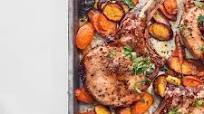 Sheet-Pan Maple-Mustard Pork Chops & Carrots Sheet-Pan Maple-Mustard Pork Chops & Carrots
