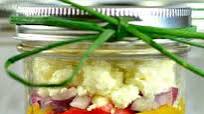 Chunky Mediterranean Mason Jar Salad Chunky Mediterranean Mason Jar Salad