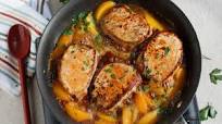Skillet Pork Chops & Peaches Skillet Pork Chops & Peaches
