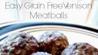 Easy Grain Free Venison Meatballs Easy Grain Free Venison Meatballs