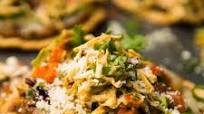 Spicy Bean Tostadas with Chipotle Slaw Spicy Bean Tostadas with Chipotle Slaw