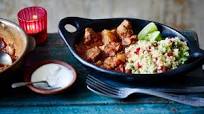 Moroccan lamb tagine with lemon and pomegranate couscous Moroccan lamb tagine with lemon and pomegranate couscous