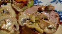 Pork Tenderloins With Mushrooms and a Brandy Cream Sauce Pork Tenderloins With Mushrooms and a Brandy Cream Sauce