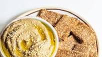 Sesame Crackers with Baba Ganoush Dip Sesame Crackers with Baba Ganoush Dip