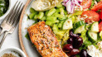 Greek Salmon Salad Bowls Greek Salmon Salad Bowls