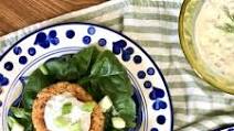 Salmon Burgers with Caper & Dill Cream Sauce Salmon Burgers with Caper & Dill Cream Sauce