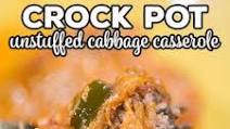 Crock Pot Unstuffed Cabbage Casserole Crock Pot Unstuffed Cabbage Casserole