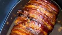 Slow Cooker Bacon Garlic Pork Loin Slow Cooker Bacon Garlic Pork Loin