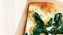 Three-Cheese White Pizza with Spinach Three-Cheese White Pizza with Spinach
