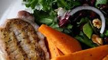 Sheet Pan Pork Chops with Sweet Potatoes and Apples Recipe Sheet Pan Pork Chops with Sweet Potatoes and Apples Recipe