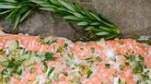 Sheet Pan Salmon with Garlic & Rosemary (Whole30, paleo, keto) Sheet Pan Salmon with Garlic & Rosemary (Whole30, paleo, keto)