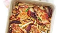 Pork & parsnip traybake Pork & parsnip traybake