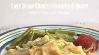 Easy Slow Cooker Chicken & Gravy Recipe Made Lighter Easy Slow Cooker Chicken & Gravy Recipe Made Lighter