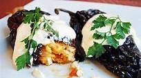 Chile Rellenos - Dried Stuffed Ancho Chiles with Plantains and Cream Chile Rellenos - Dried Stuffed Ancho Chiles with Plantains and Cream