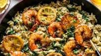 One Skillet Lemon Pepper Shrimp and Orzo One Skillet Lemon Pepper Shrimp and Orzo