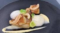 Scallops, pork belly, celeriac apple. Scallops, pork belly, celeriac apple.