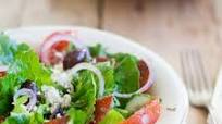 Greek Salad with Pepperoni Greek Salad with Pepperoni