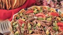 Salpicón de res en tostadas Salpicón de res en tostadas
