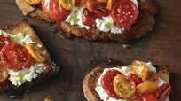 Bruschetta with Caramelized Tomatoes and Ricotta Bruschetta with Caramelized Tomatoes and Ricotta