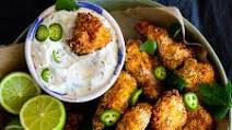 Air Fryer Popcorn Chicken with Jalapeño Ranch Air Fryer Popcorn Chicken with Jalapeño Ranch