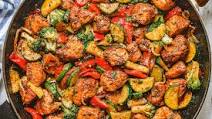 Healthy Chicken with Vegetable Skillet Healthy Chicken with Vegetable Skillet