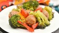 Keto Sausage Sheet Pan Dinner with Veggies Keto Sausage Sheet Pan Dinner with Veggies