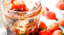 strawberry jam with sage and red wine strawberry jam with sage and red wine