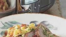Pork Braciole with Tagliatelle and Tomato Sauce Pork Braciole with Tagliatelle and Tomato Sauce