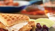 Pork Chop and Waffle Sandwiches with Maple Gravy Pork Chop and Waffle Sandwiches with Maple Gravy