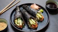 Spicy Salmon-Avocado Hand Rolls Spicy Salmon-Avocado Hand Rolls