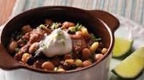 Mexican Beef Chili with Lime Crema Mexican Beef Chili with Lime Crema