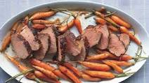 Spice-Rubbed Pork Tenderloin with Roasted Baby Carrots Spice-Rubbed Pork Tenderloin with Roasted Baby Carrots
