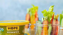 Easy Veggie Hummus Cup Snack Hack! Easy Veggie Hummus Cup Snack Hack!