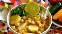 Vegan Red Chile Posole with Chickpeas Vegan Red Chile Posole with Chickpeas