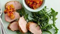 Char-grilled pork fillet with pineapple relish Char-grilled pork fillet with pineapple relish