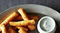 Chickpea Sticks with Yogurt Dipping Sauce Chickpea Sticks with Yogurt Dipping Sauce