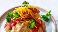 BBQ Baked Potatoes with Pork & Broccoli BBQ Baked Potatoes with Pork & Broccoli