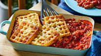 Cowboy Bean and Potato Waffle Pie Cowboy Bean and Potato Waffle Pie