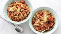Fusilli with Quick Veggie-Beef Ragu Fusilli with Quick Veggie-Beef Ragu